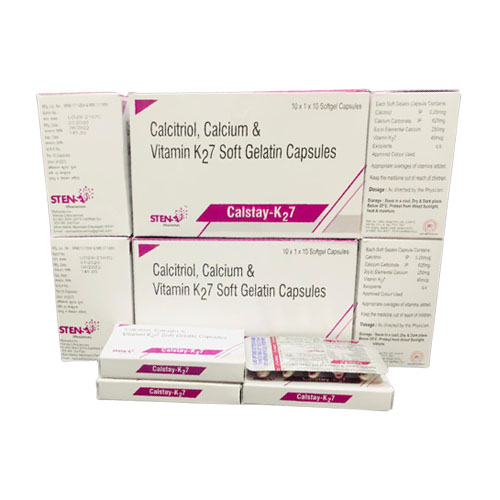 Calcium Carbonate + Calcium + Calcitriol + Vitamin K2-7 Soft Gel