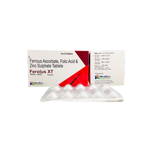Ferrous Ascorbate, Folic Acid, & Zinc Tablet
