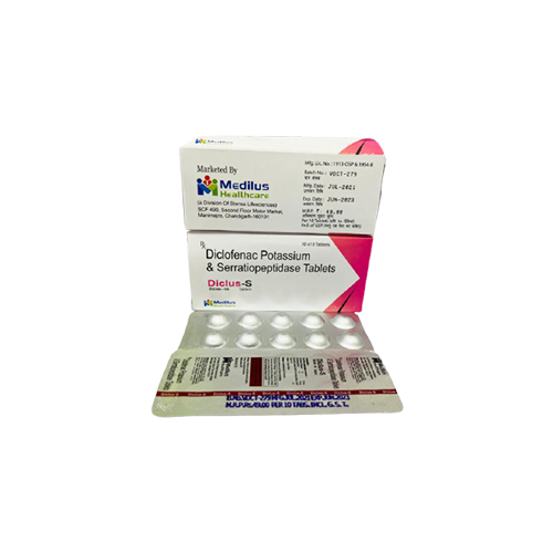 Diclofenac Potassium & Serratiopeptidase Tablet