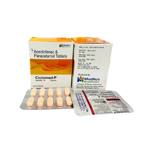 Aceclofenac, & Paracetamol Tablet