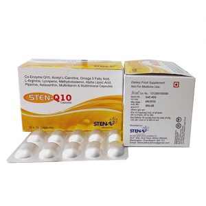 Co-Enzyme Q10, Acetyle L-Carnitine, Omega 3 Fatty Acid, L-Arginine, Lycopene, Methyleocobalamin, alpah Lipoic Acid, Piperline, Astaxanthing, Multivitamin & Multimineral Capsules