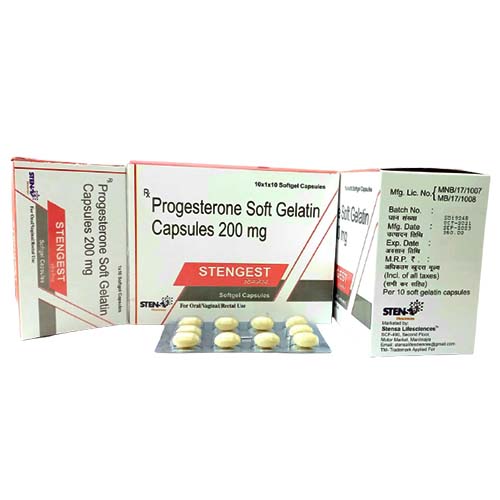 Progesterone Soft Gelatin Capsules 200 mg
